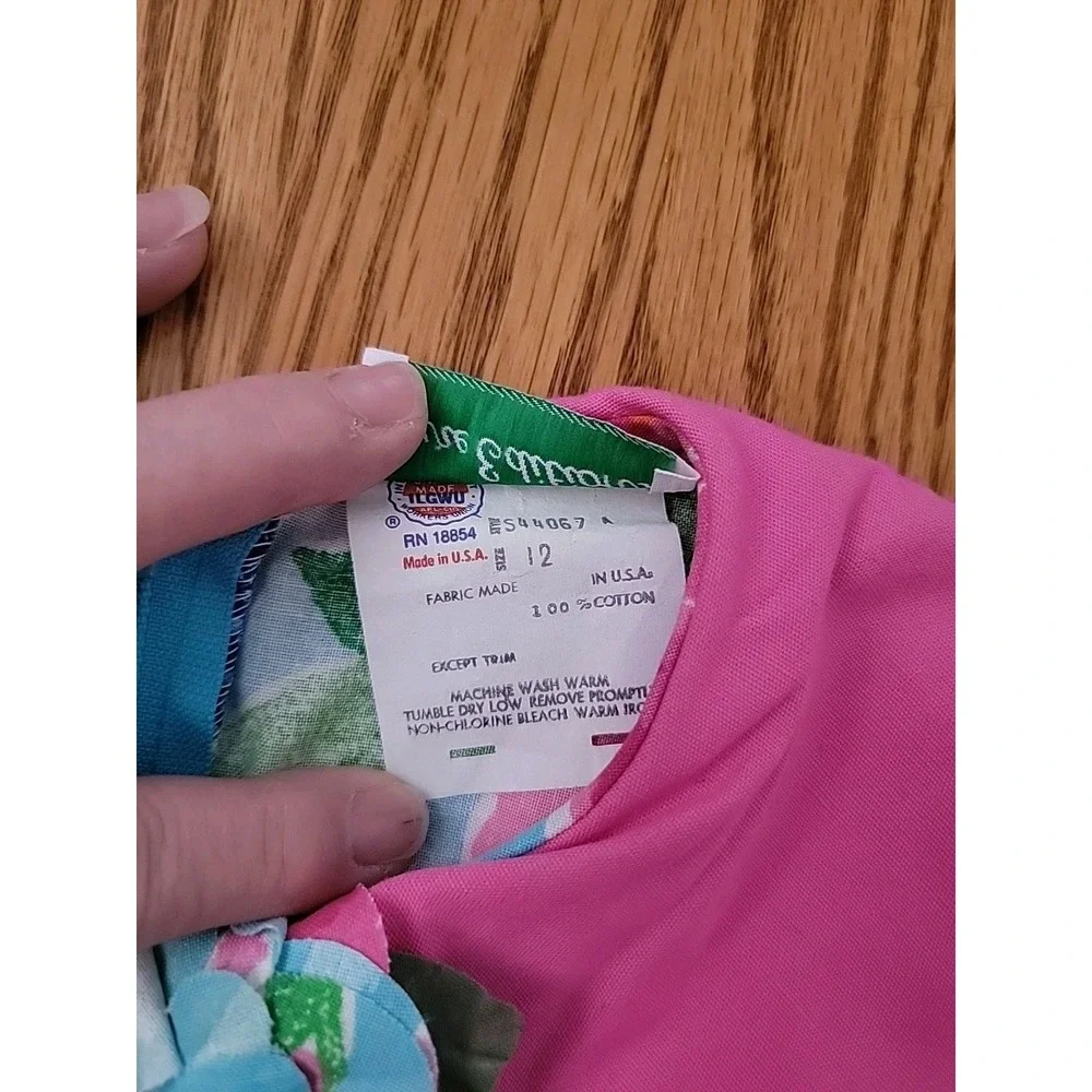 Vintage 80s Rare Editions Dress Girls Size 12 Cottagecore Garden Party